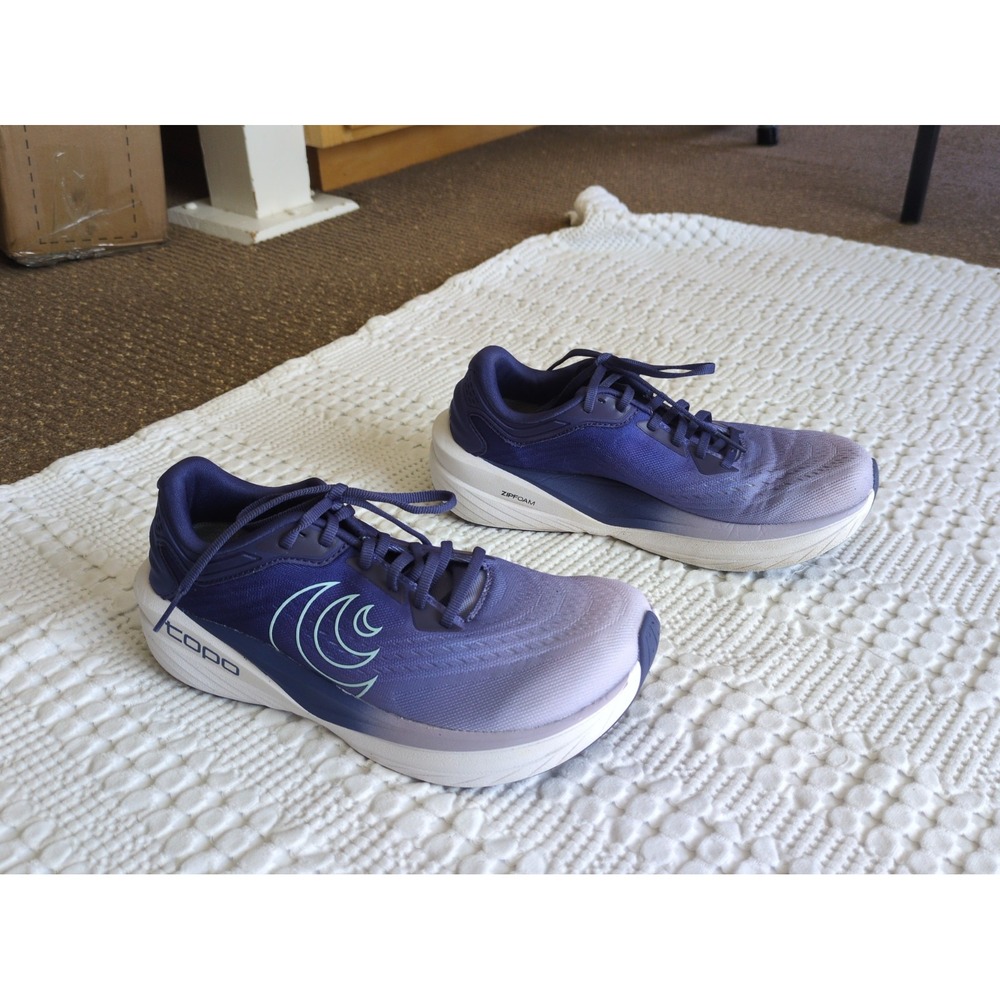 Topo Athletic Phantom 4 Shoes Women's 8 Purple White Road Running 5MM Drop Gym